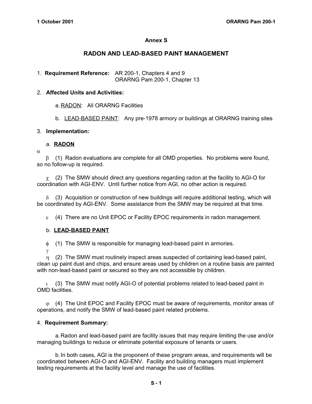 Radon and Lead-Based Paint Management