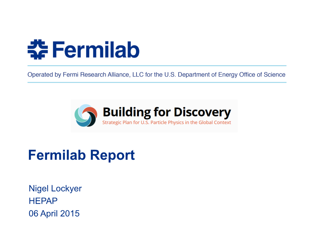 The Future of Fermilab
