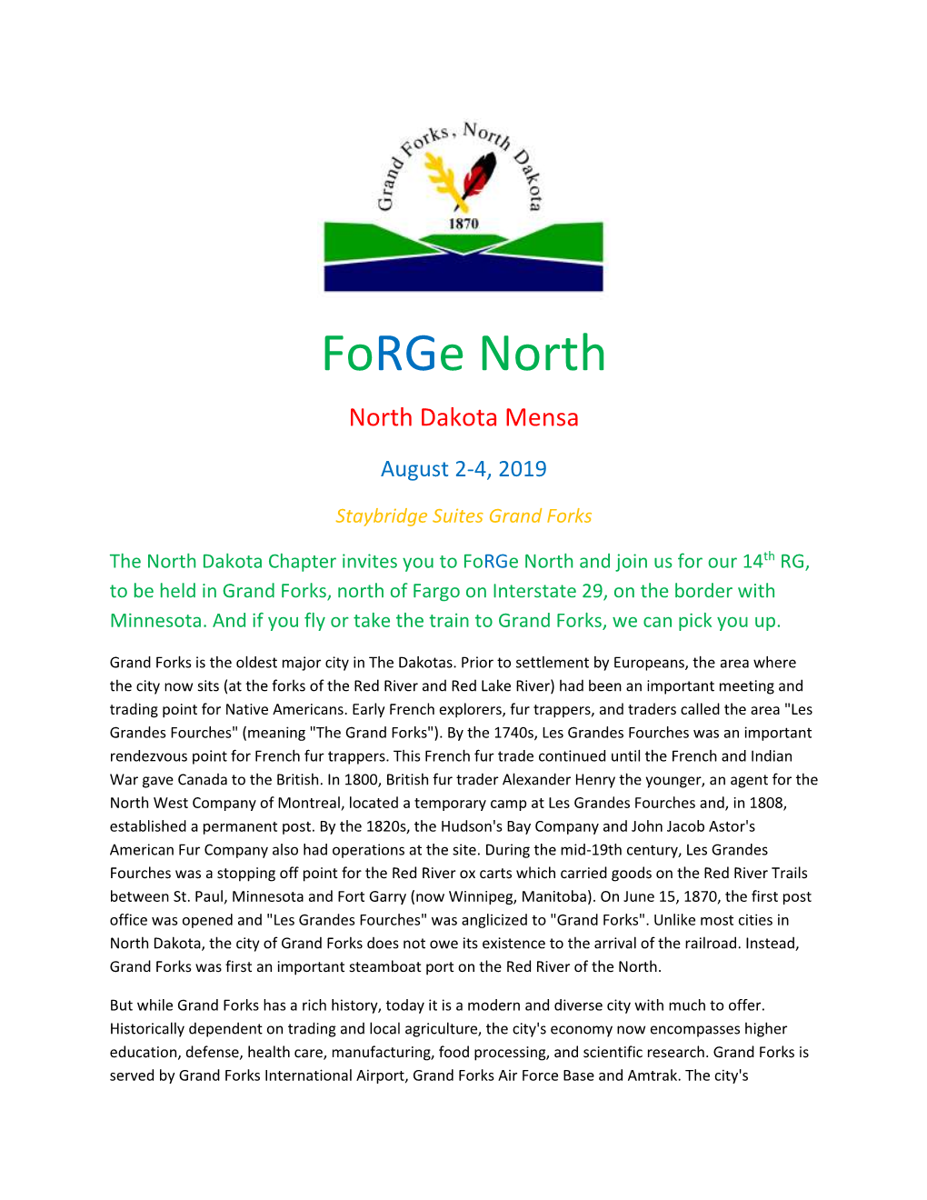 Forge North North Dakota Mensa