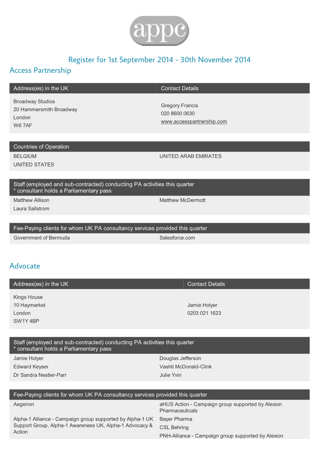 Association of Professional Political Consultants