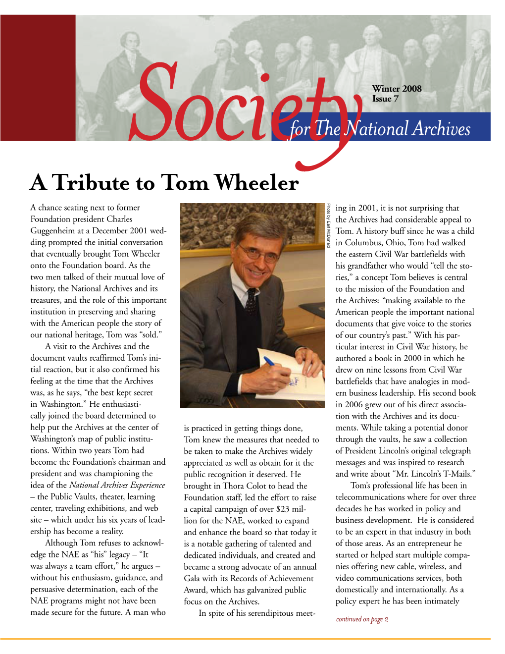 A Tribute to Tom Wheeler