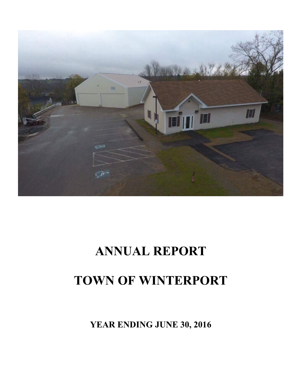 Annual Report Town of Winterport