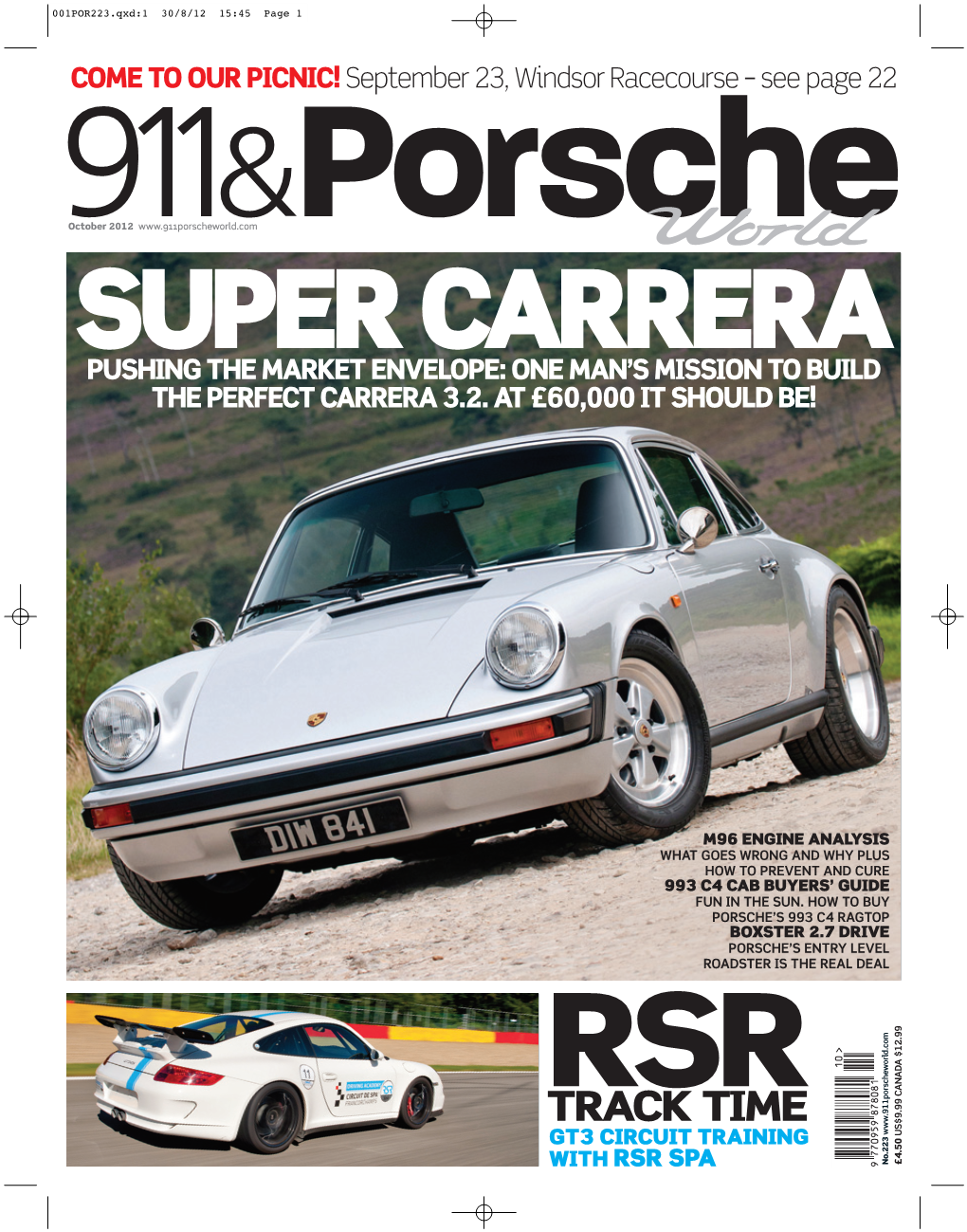 997 GT3 RS on Spa – Oct 2012