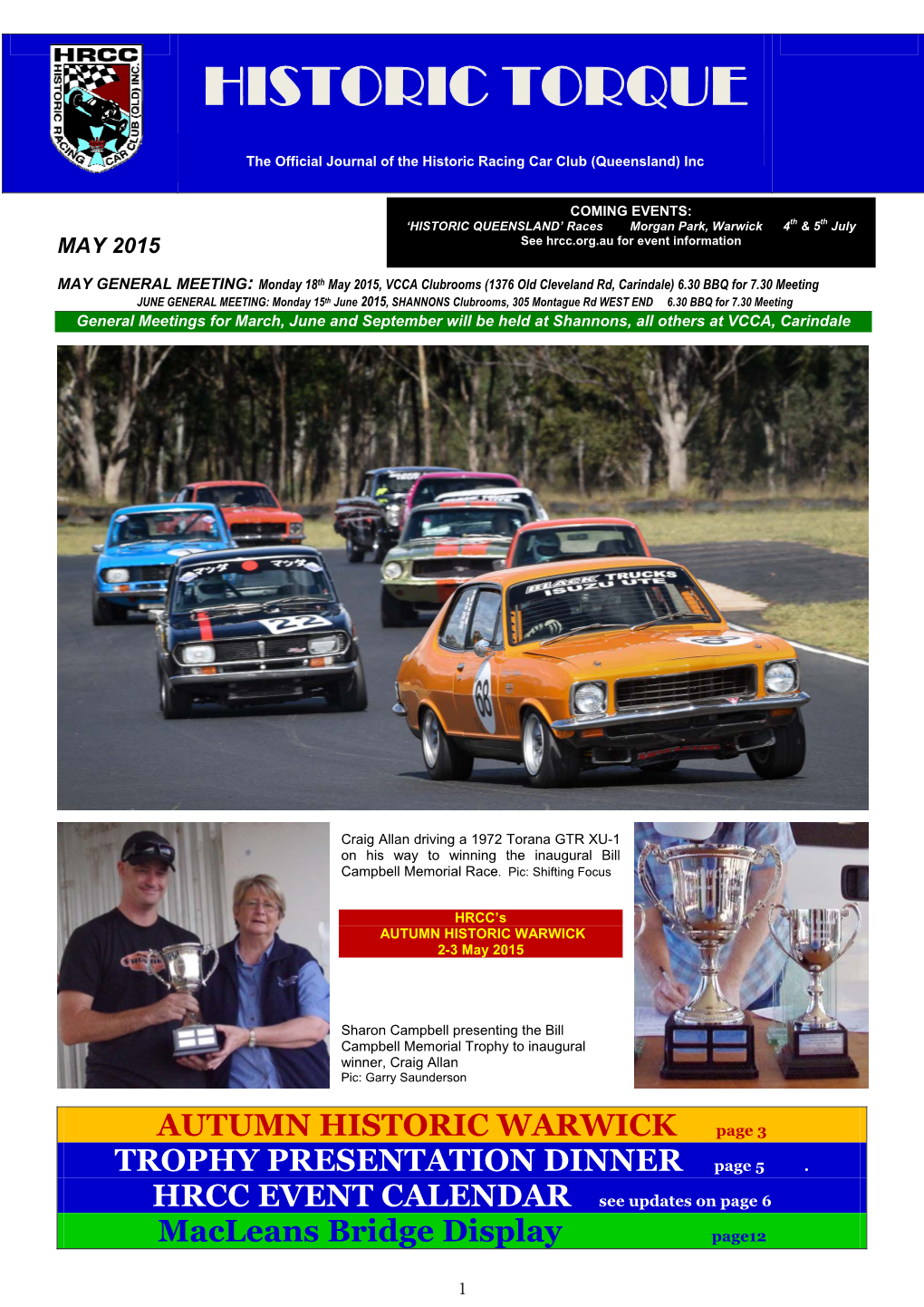 HRCC Historic Torque May 2015