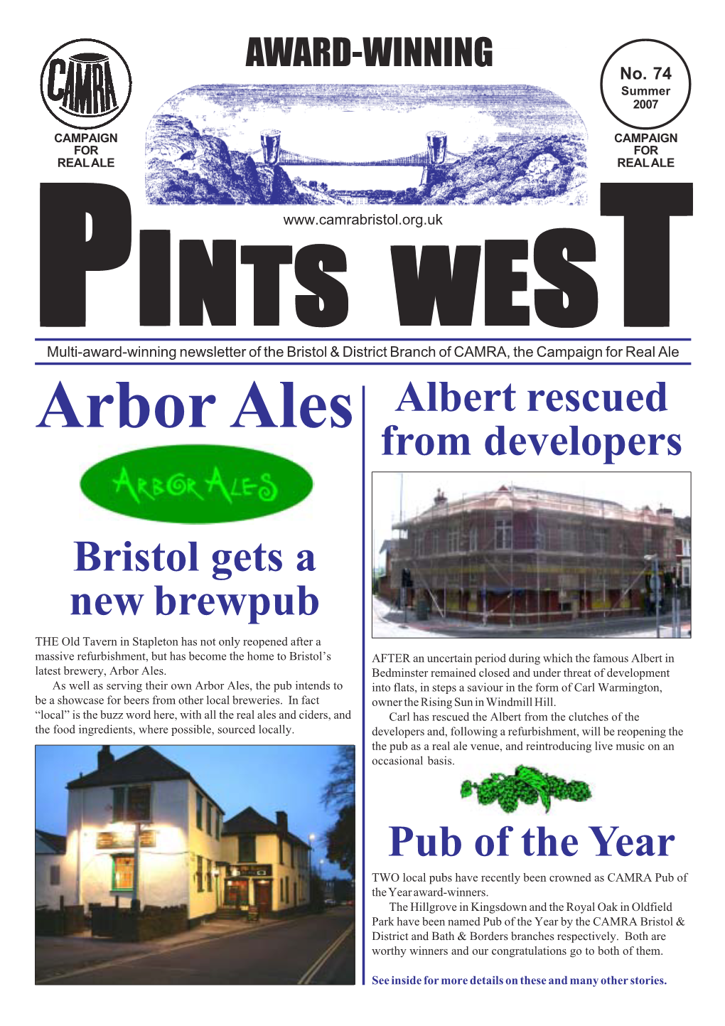 Arbor Ales Albert Rescued from Developers