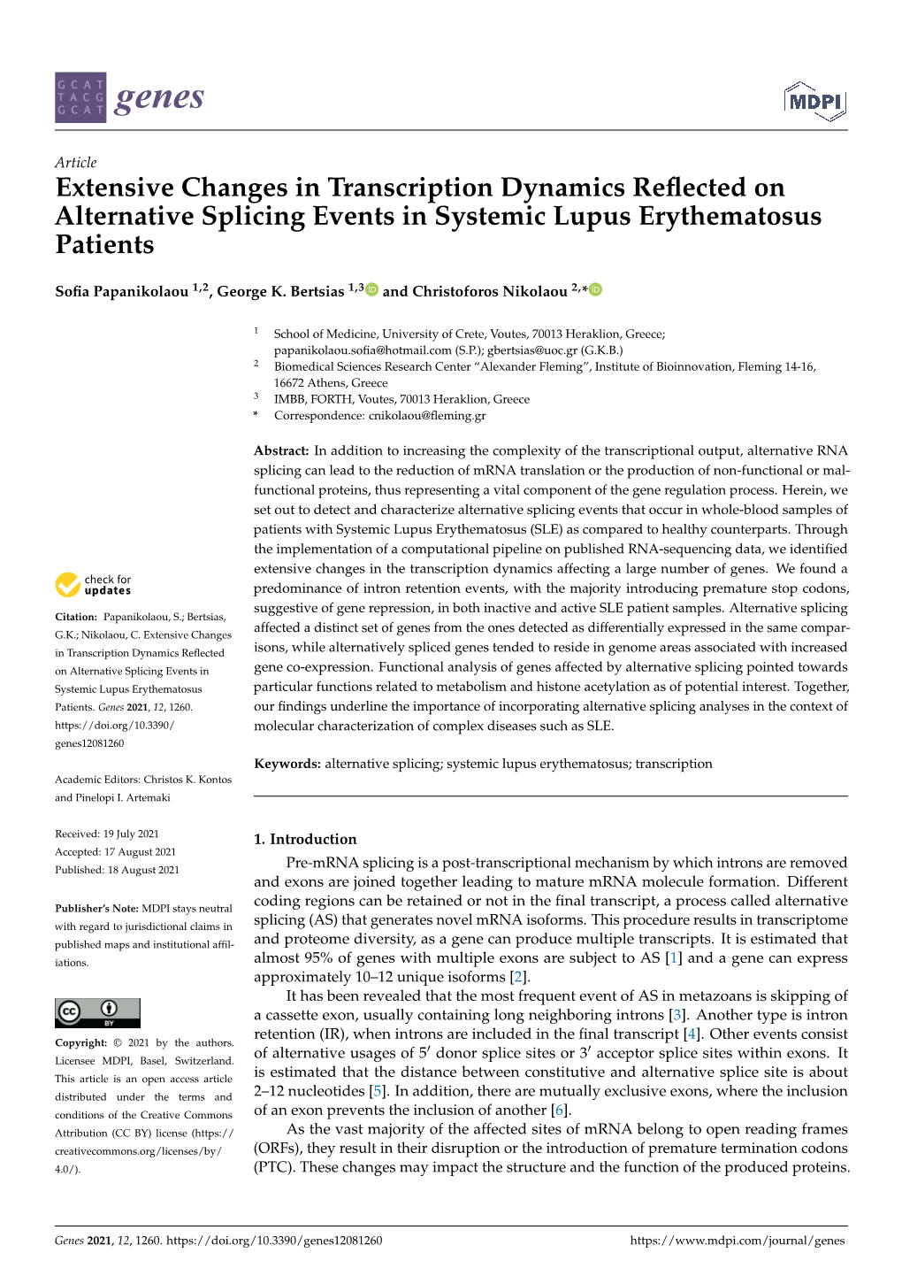 Extensive Changes in Transcription Dynamics Reflected on Alternative