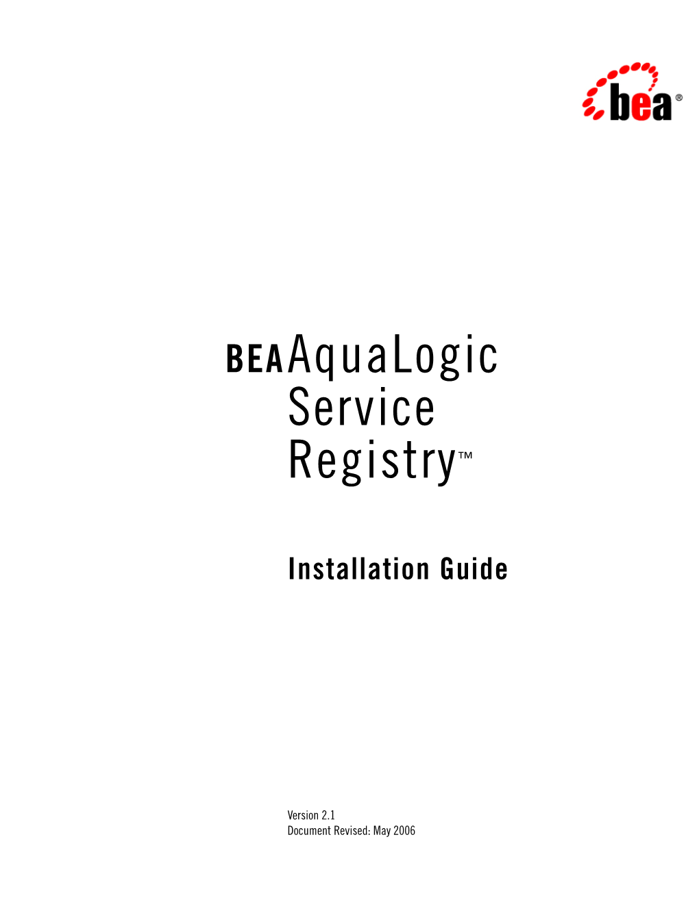 Beaaqualogic Service Registry™