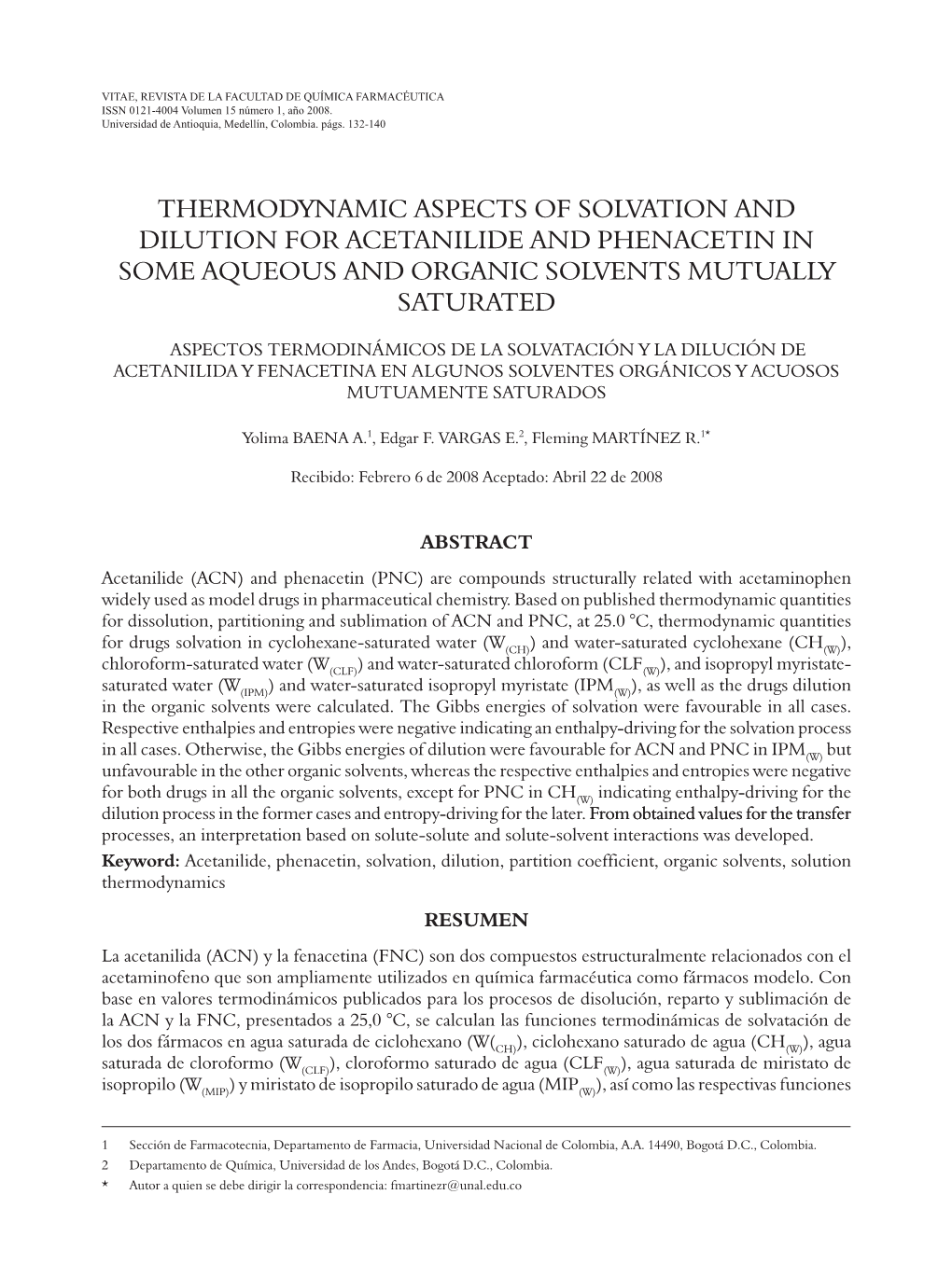 Thermodynamic Aspects of Solvation and Dilution for Acetanilide and Phenacetin in Some Aqueous and Organic Solvents Mutually Saturated