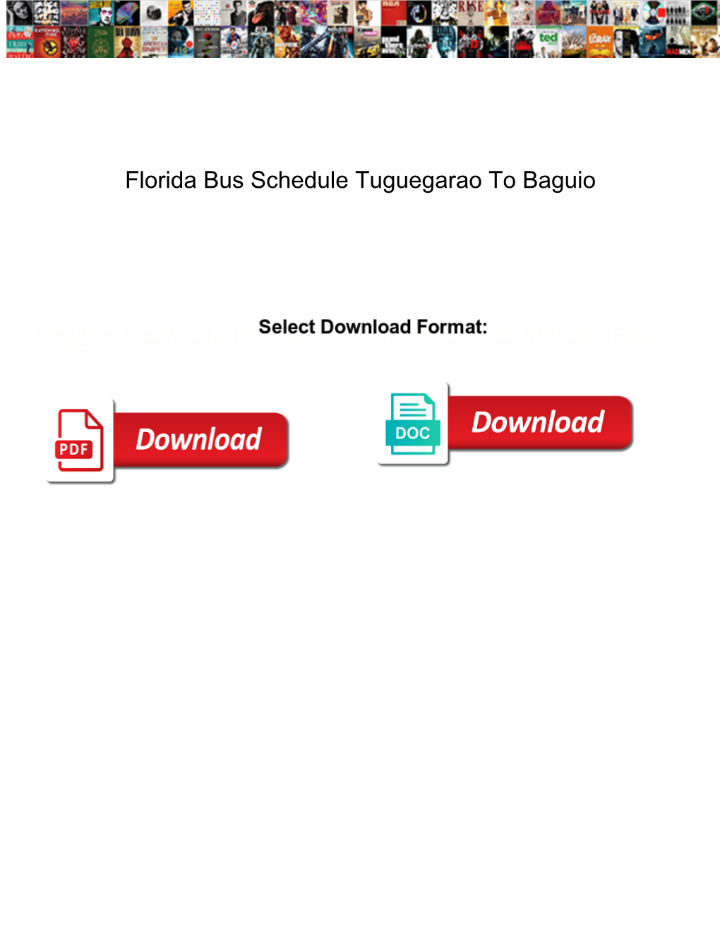 Florida Bus Schedule Tuguegarao to Baguio Motion