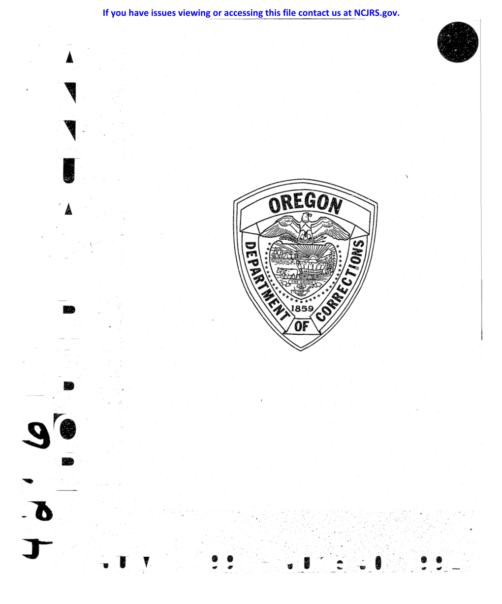 Community Corrections in Oregon
