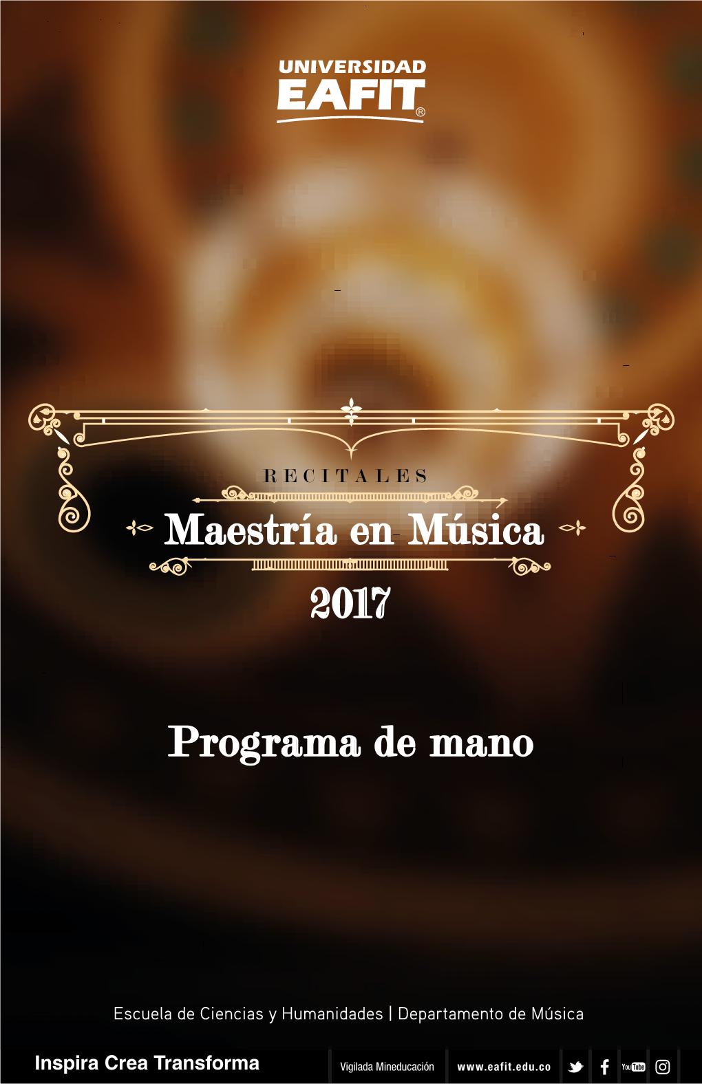 Maestría En Música Programa De Mano 2017