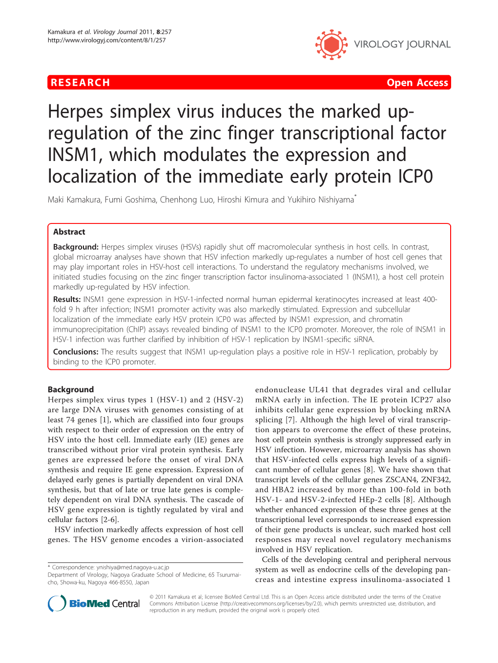 Herpes Simplex Virus Induces the Marked Up