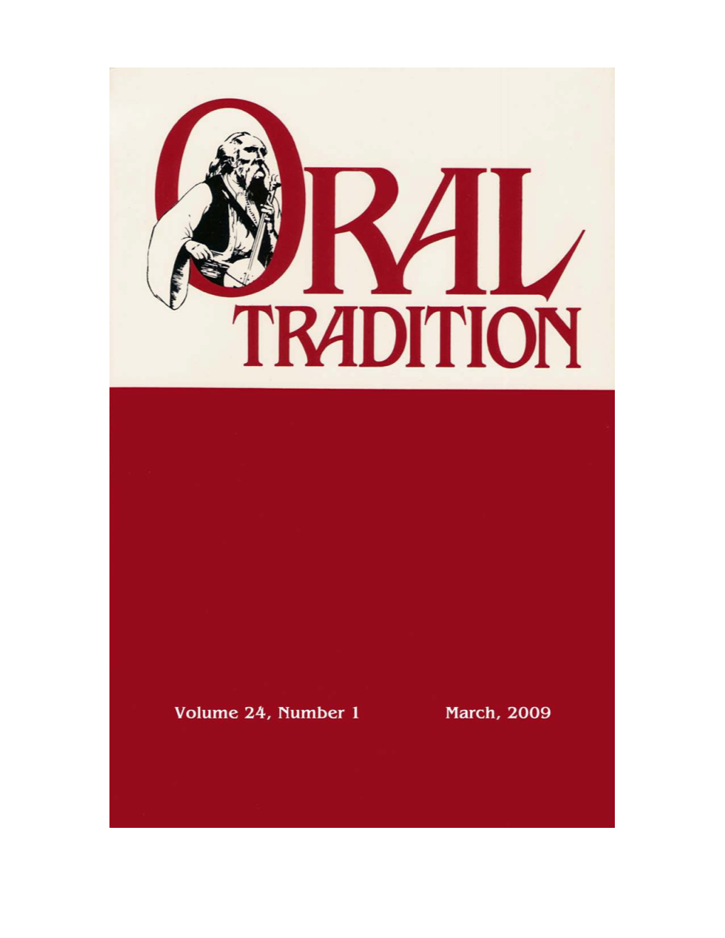 Oral Tradition 24.1
