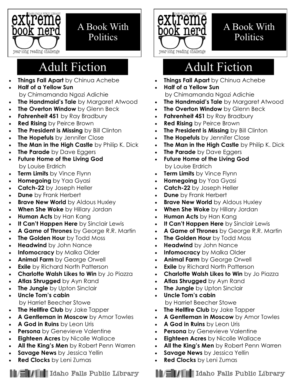 Adult Fiction Adult Fiction