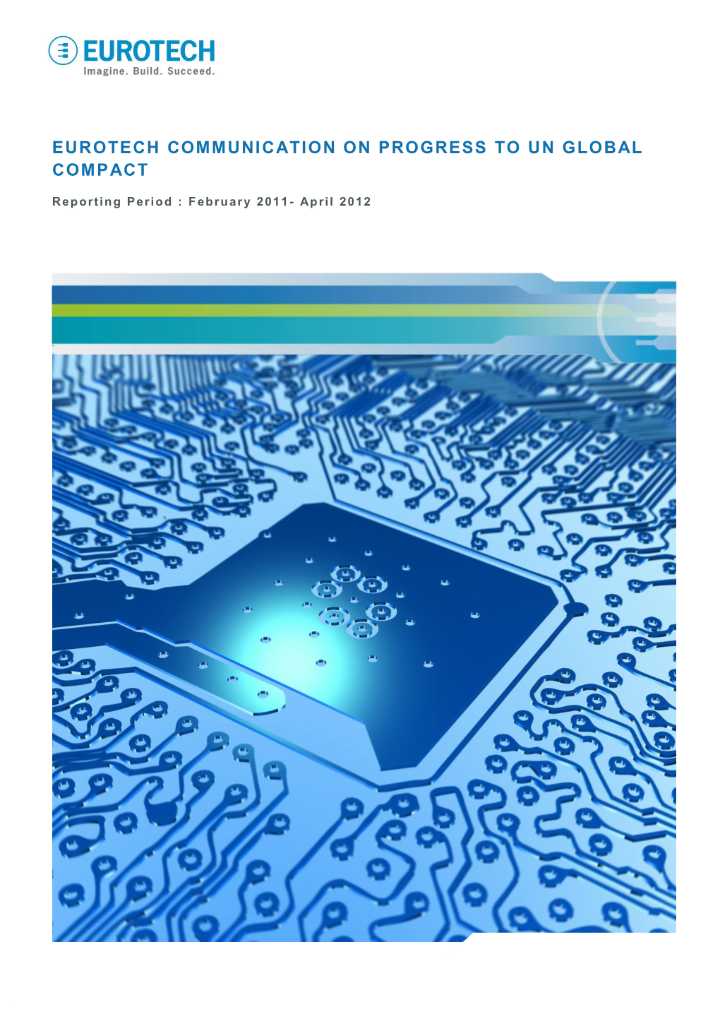 Eurotech Communication on Progress to Un Global Compact