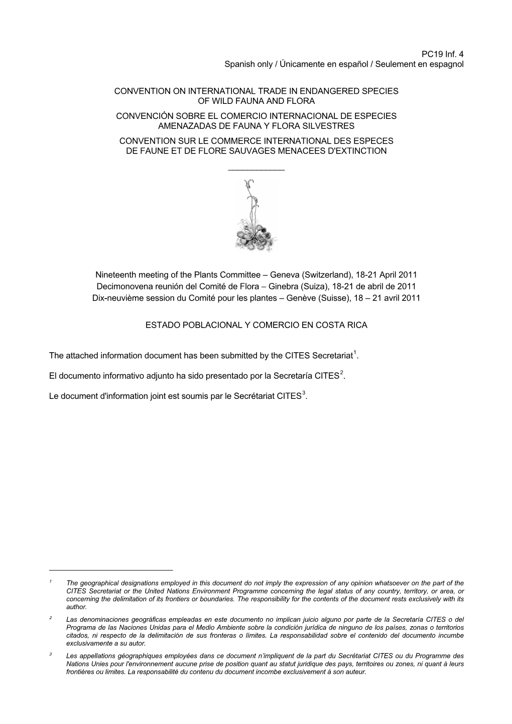 Estado Poblacional Y Comercio En Costa Rica