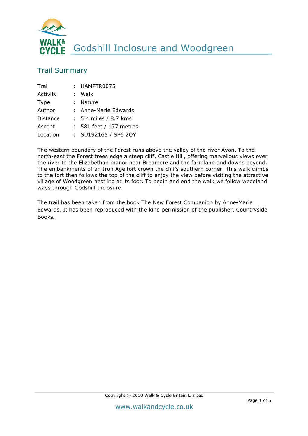 Godshill Inclosure and Woodgreen