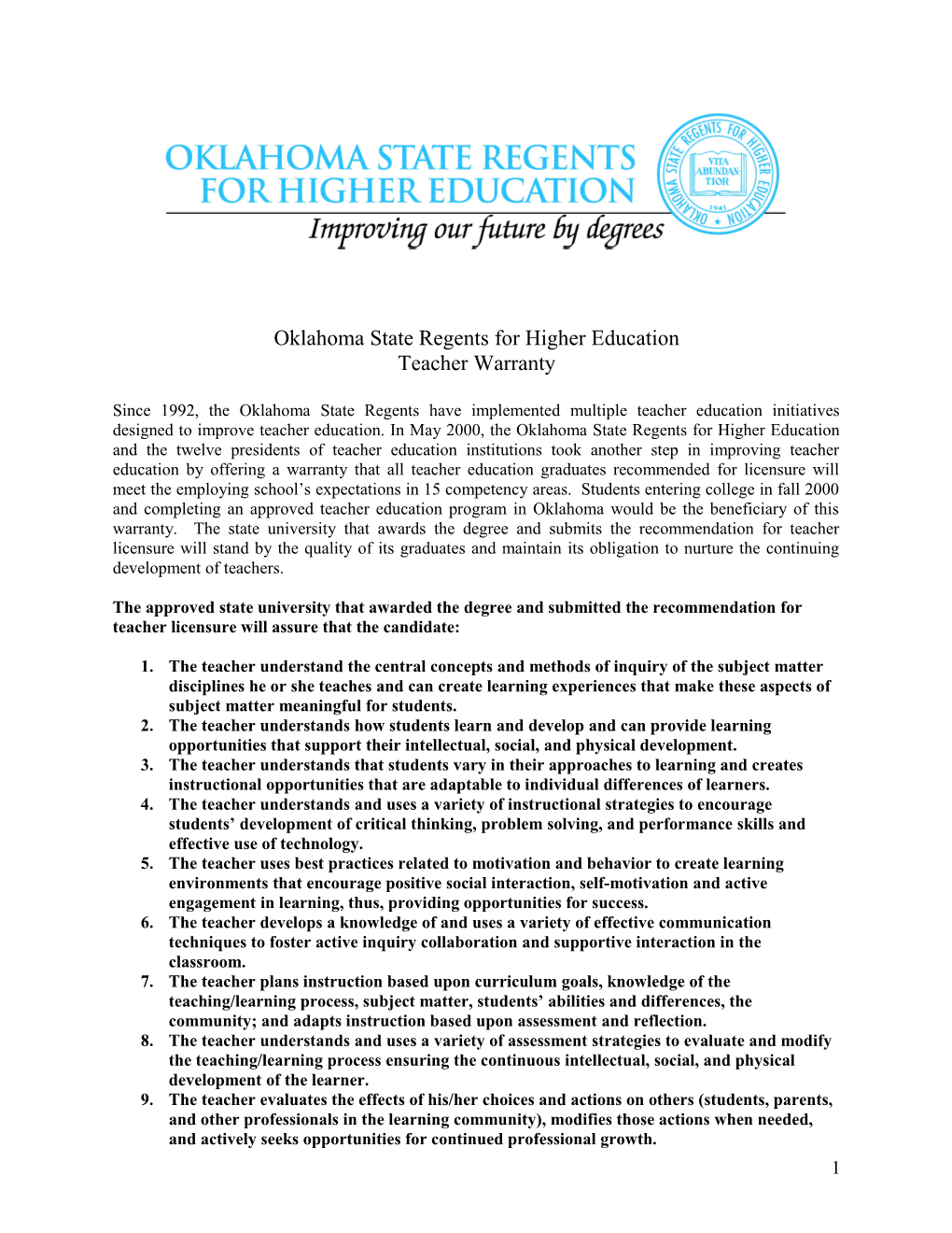 Oklahoma State Regents for Higher Education s1