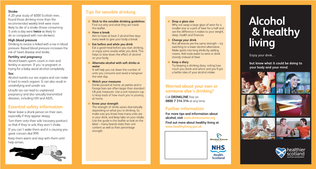 Alcohol and Healthy Living Leaflet