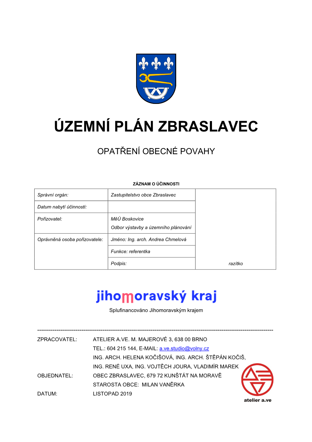 Územní Plán Zbraslavec