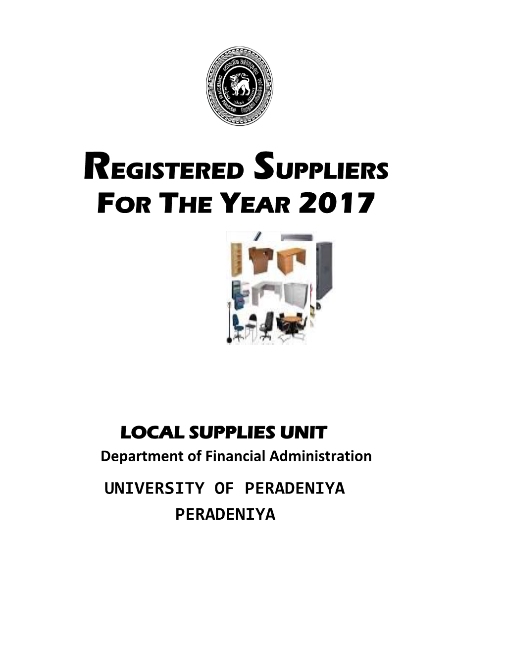 Registered Suppliers Book