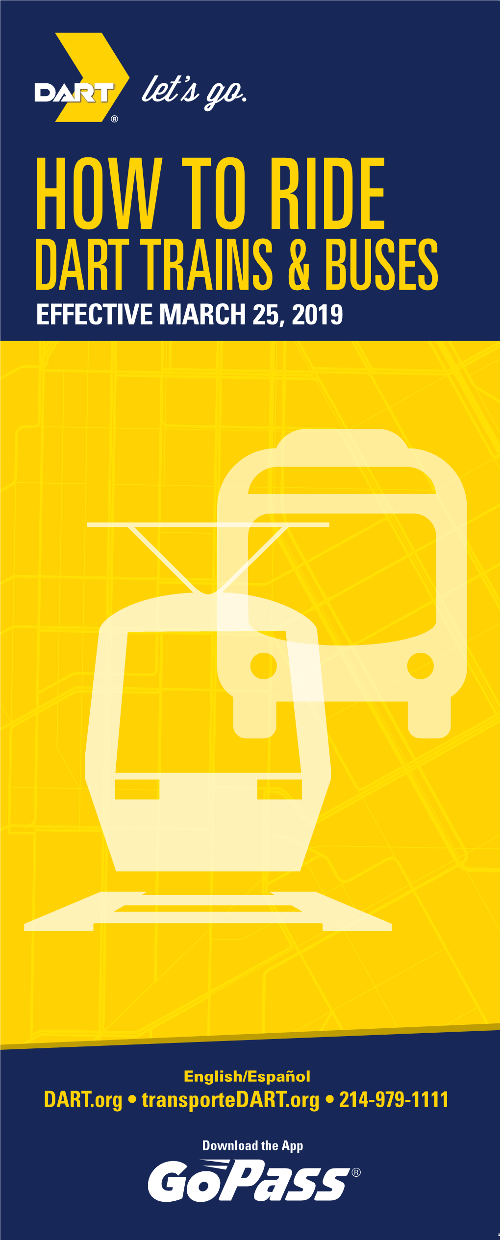 How to Ride Dart Trains & Buses Effective March 25, 2019