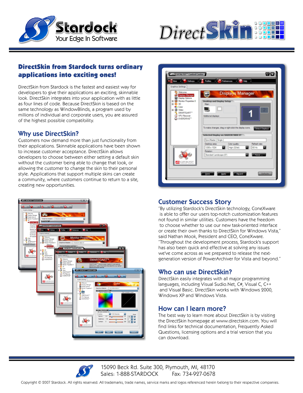 Directskin Data Sheet.Cdr