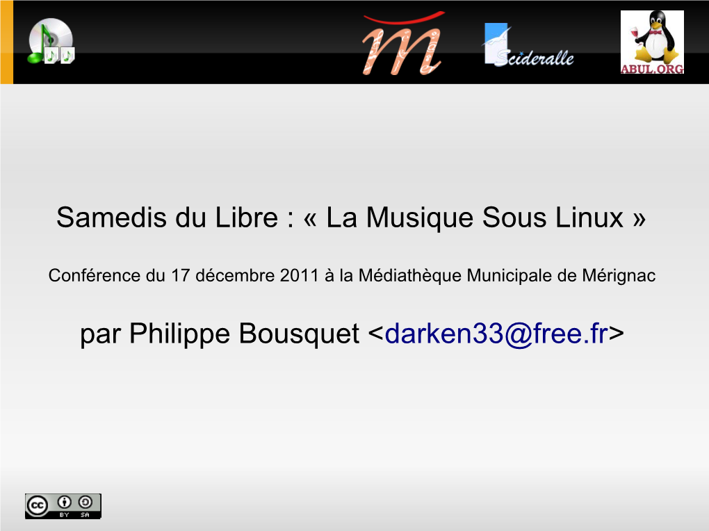 La Musique Sous Linux »