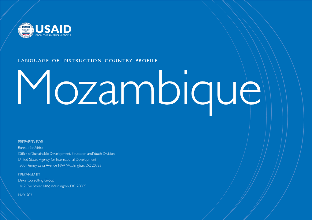 Language of Instruction Country Profile Mozambique