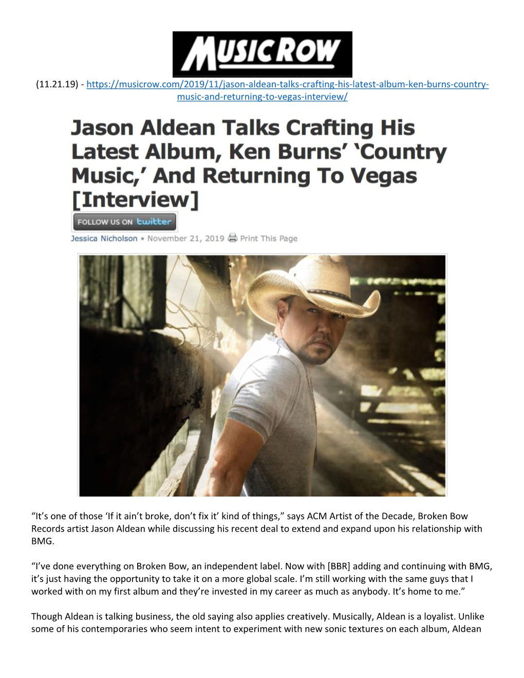 (11.21.19) - Music-And-Returning-To-Vegas-Interview