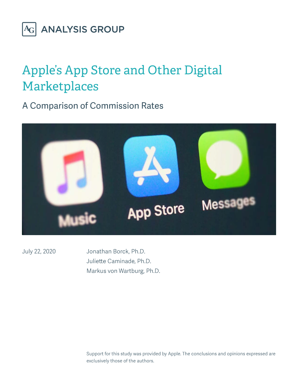 Apple's App Store and Other Digital Marketplaces: a Comparison of Commission Rates