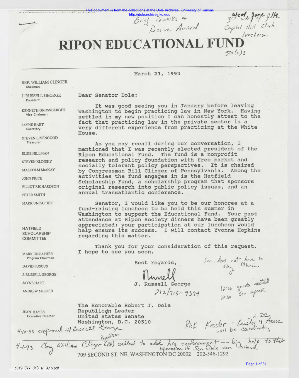 RIPON EDUCATIONAL FUND 5DI (C) 3