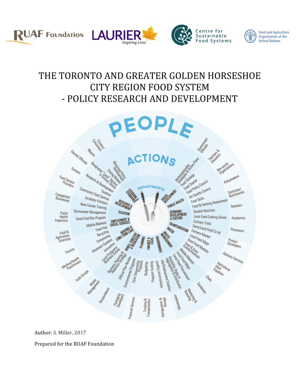 The Toronto and Greater Golden Horseshoe City Region Food System - Policy Research and Development