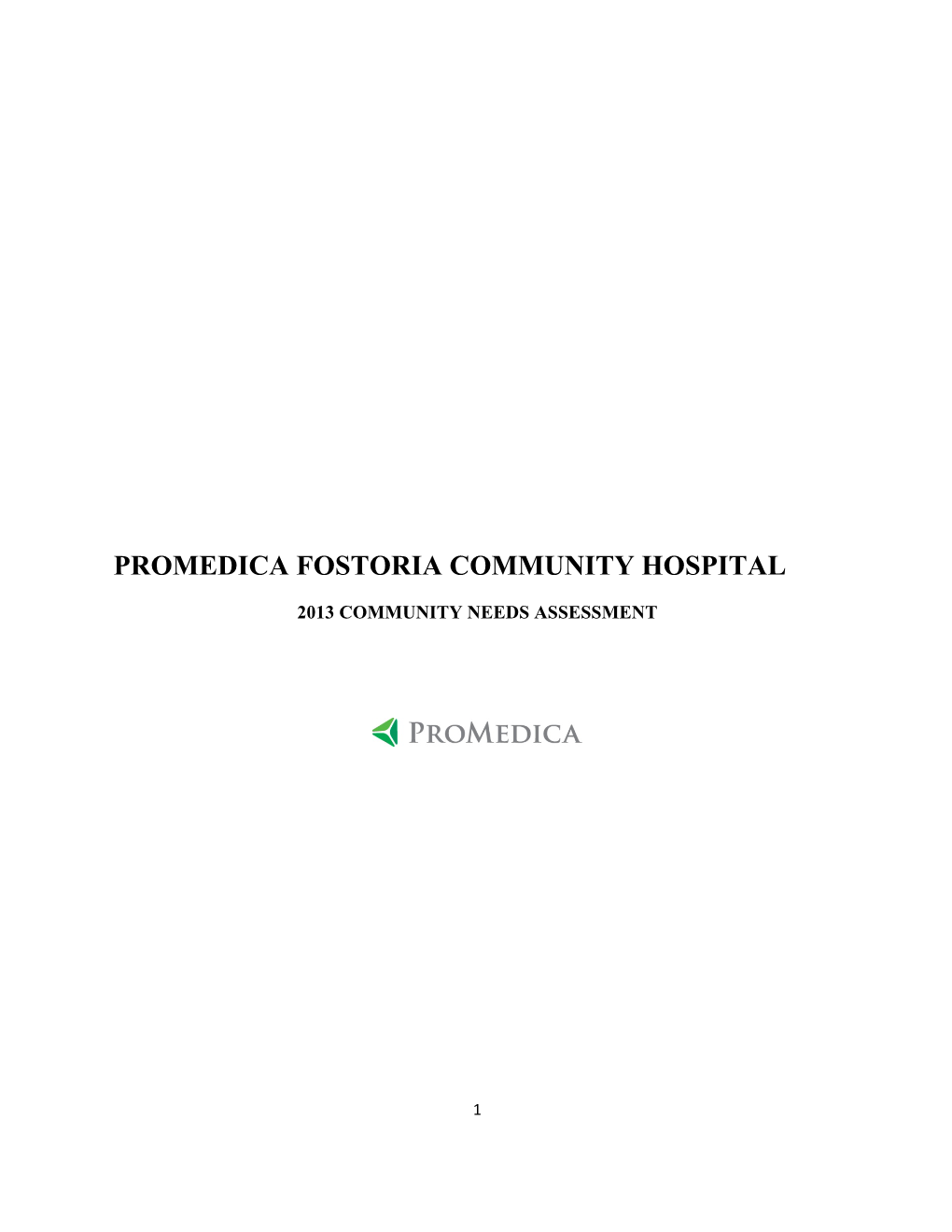 Promedica Fostoria Community Hospital