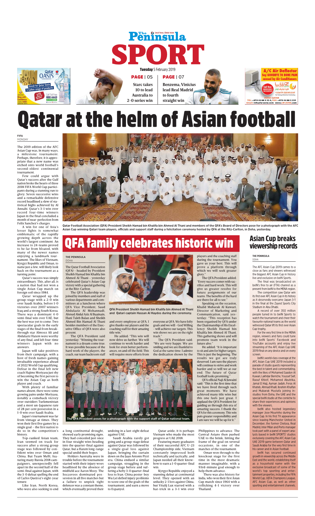 Qatar at the Helm of Asian Football