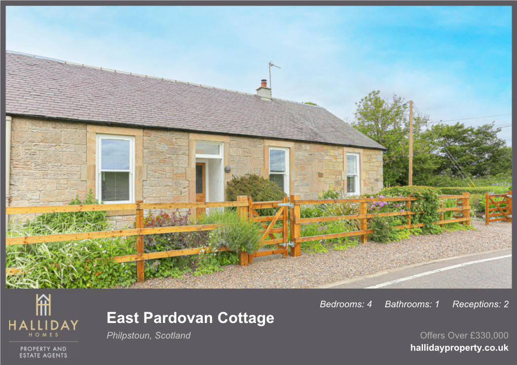 East Pardovan Cottage Philpstoun, Scotland Offers Over £330,000 Hallidayproperty.Co.Uk