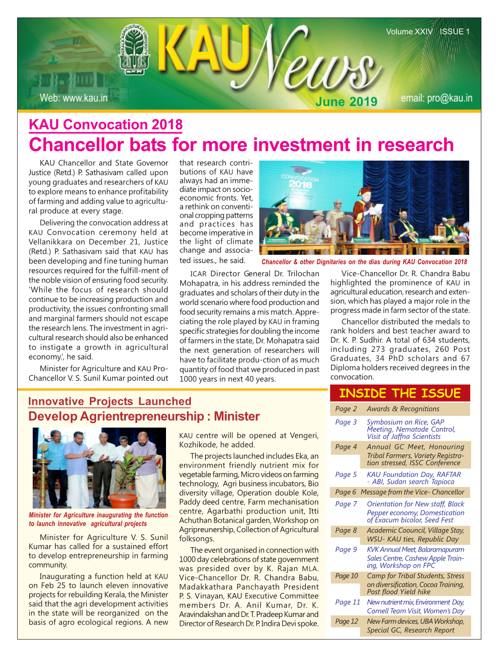 KAU Newsletter June 2019 for DE Office.Pmd