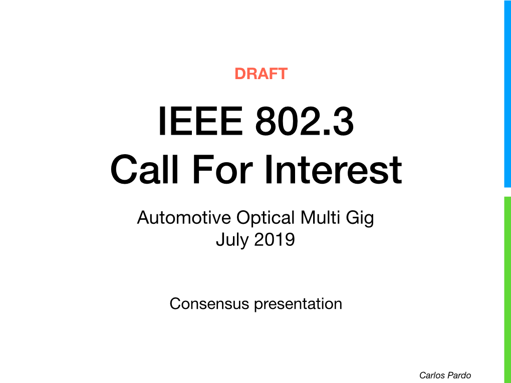 Automotive Optical Multi Gig July 2019