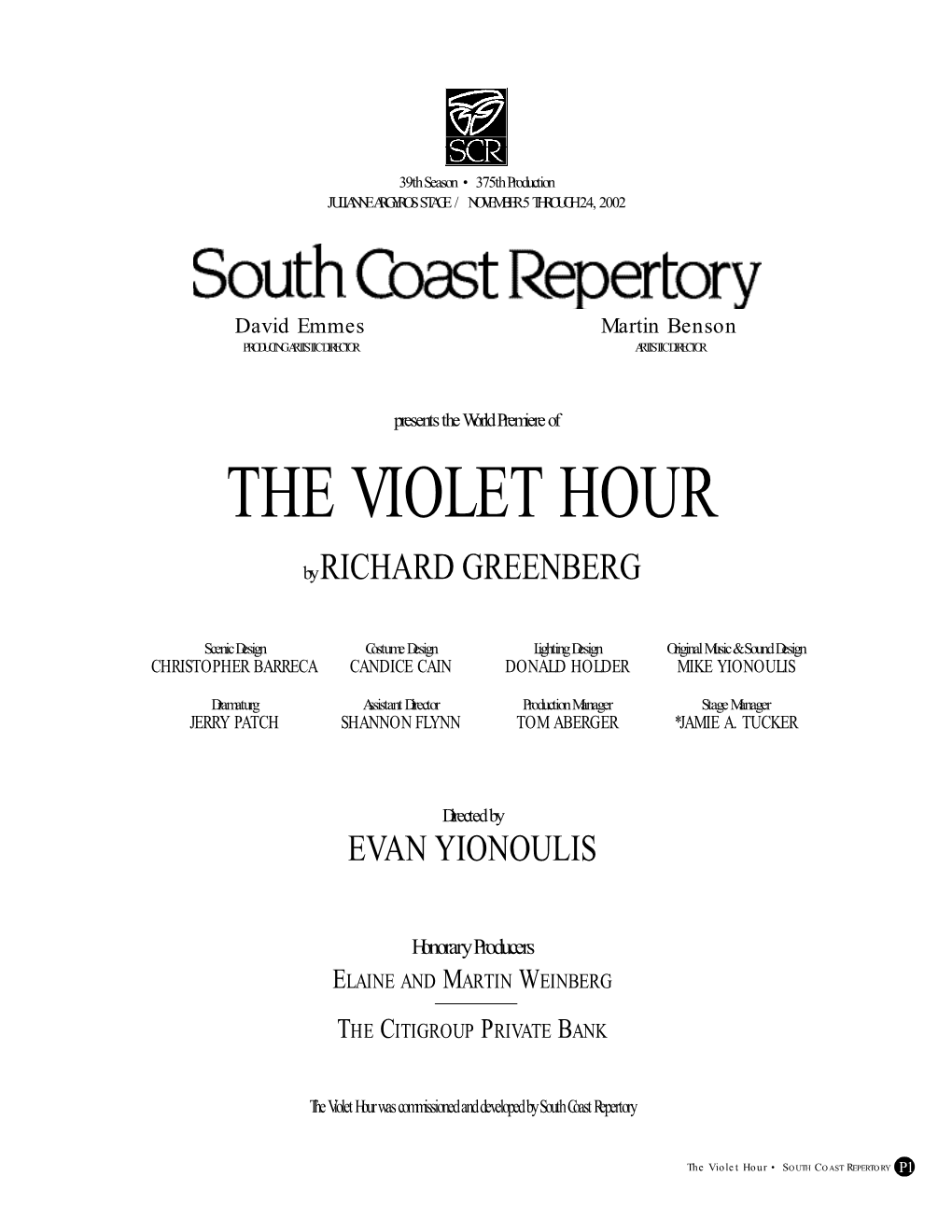 The Violet Hour