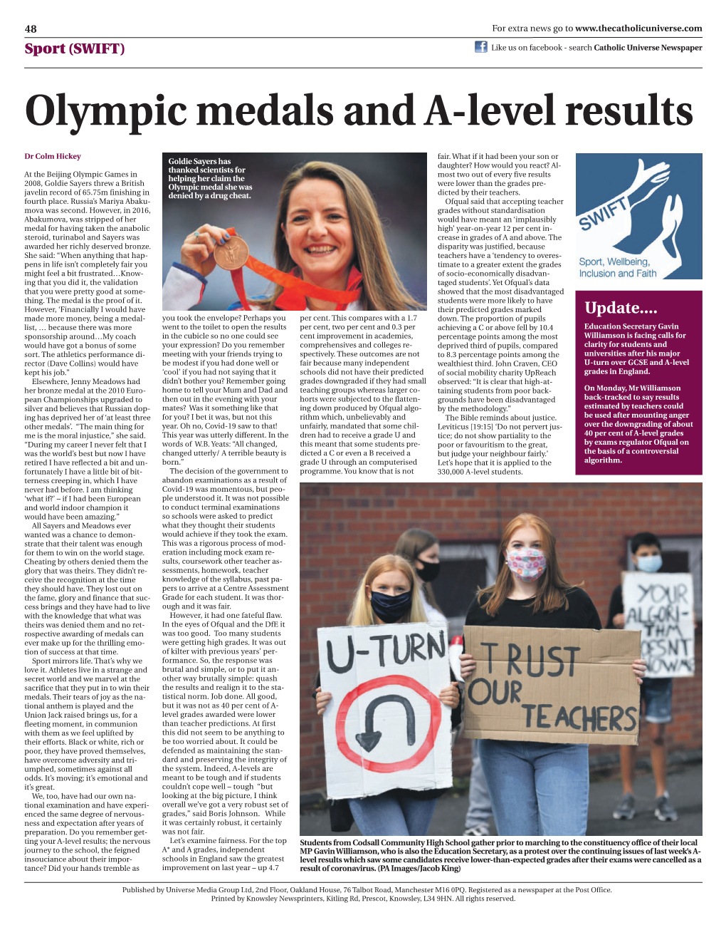 Olympic Medals and A-Level Results