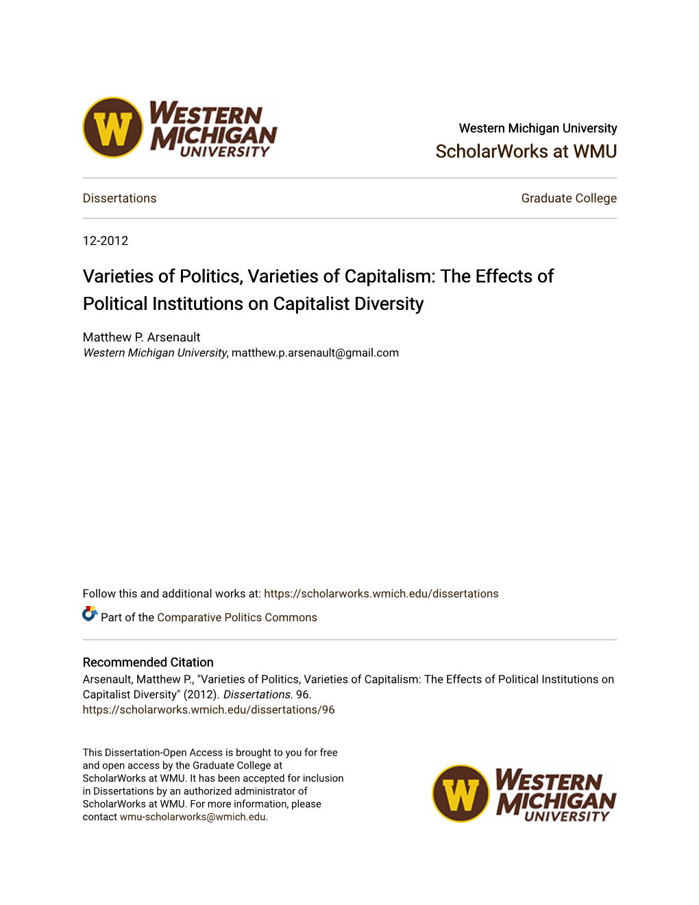 The Effects of Political Institutions on Capitalist Diversity