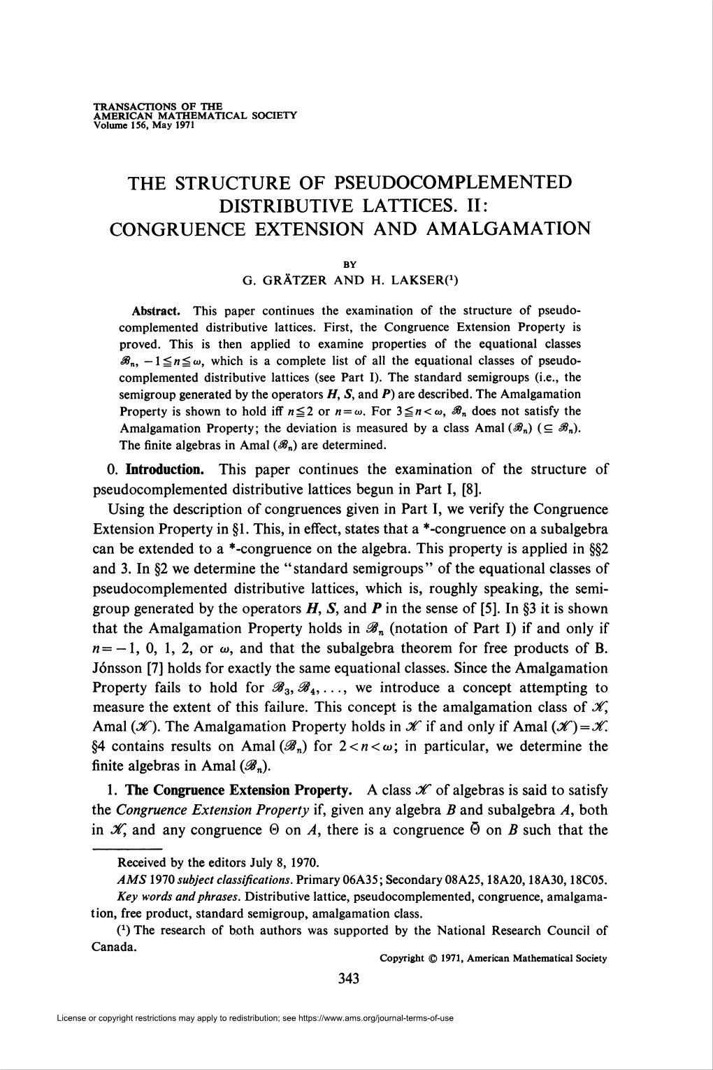 The Structure of Pseudocomplemented Distributive Lattices. Ii: Congruence Extension and Amalgamation