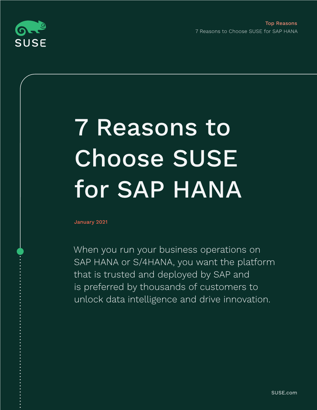 7 Reasons to Choose SUSE for SAP HANA