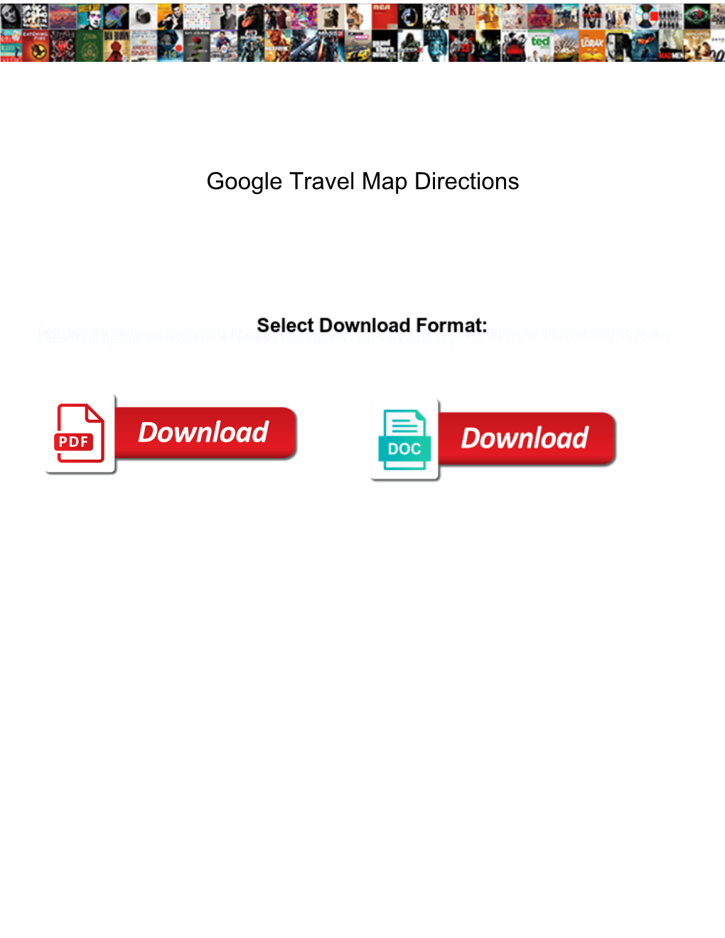 Google Travel Map Directions