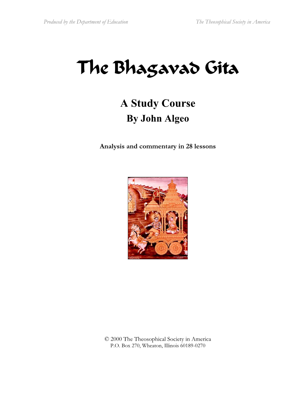 The Bhagavad Gita