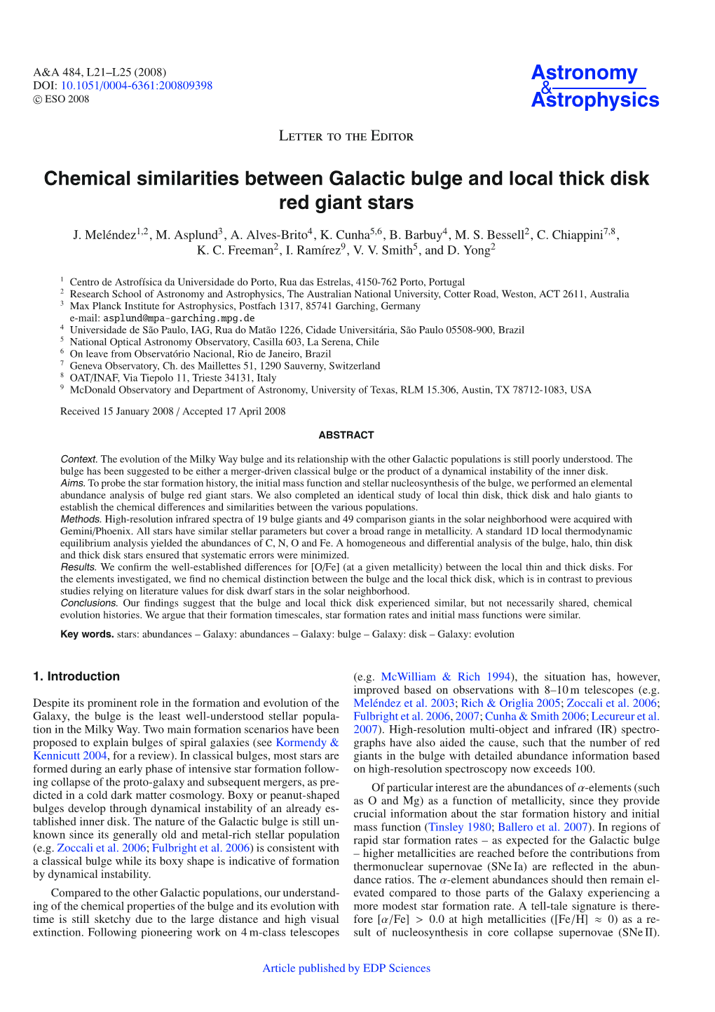 Chemical Similarities Between Galactic Bulge and Local Thick Disk Red Giant Stars