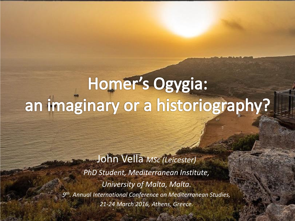 Homer's Ogygia