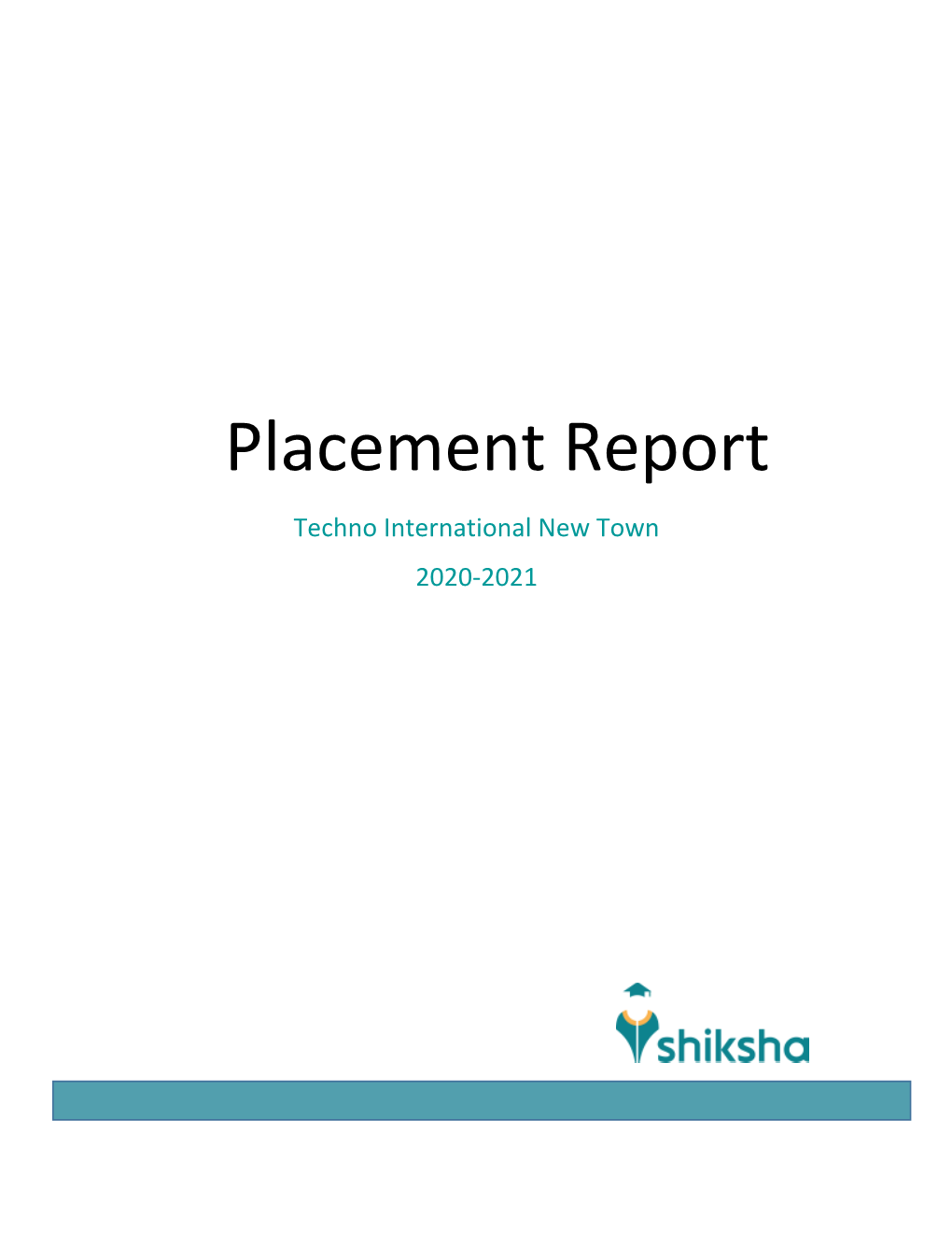 Placement Report Techno International New Town 2020-2021