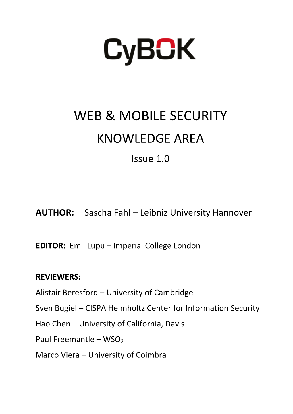 Web & Mobile Security