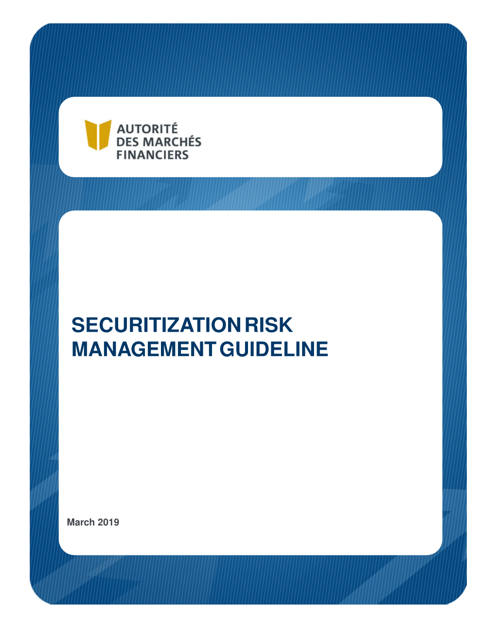 Securitization Risk Management Guideline